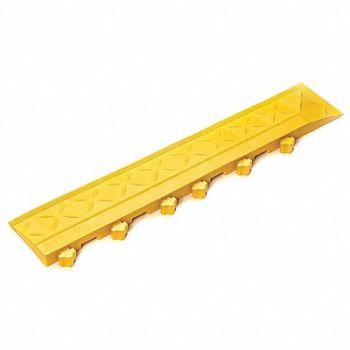 SAFE-FLEX Mat Edging Yellow 4 in x 22 Iin PK2, 33VL89