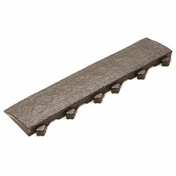 SAFE-FLEX Mat Ramp Black 4 in x 18 in PK10, 33VL91