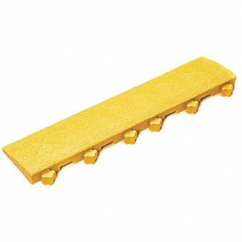 SAFE-FLEX Mat Ramp Yellow 4 in x 18 in PK10, 33VL95