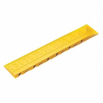 SAFE-FLEX Mat Edging Yellow 4 x 22 PK2, 33VL96