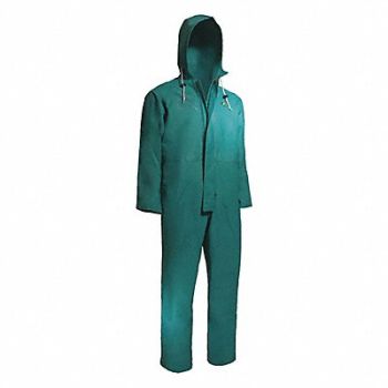 ONGUARD Rain Coverall Unrated Green 3XL, 33VN70