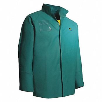 ONGUARD Chemtex Rain Jacket Hood Snaps Green 3XL, 41H996