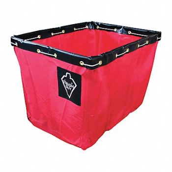 TOUGH GUY Replacement Liner 20 Bushel Vinyl Red, 33W322