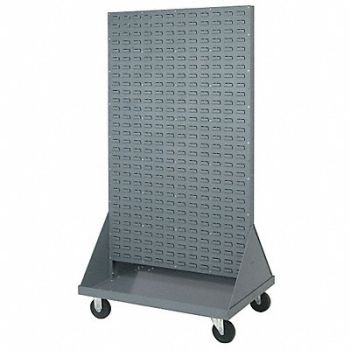 QUANTUM STORAGE SYSTEMS Mobile Louvered Flor Rack 25inx72inx36in, 33Z139