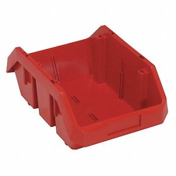 QUANTUM STORAGE SYSTEMS G7004 Cross-Stacking Bin Red PP 6 1/2 in, 33Z275