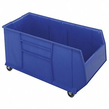 QUANTUM STORAGE SYSTEMS G7023 Mobile Bin Blue Polypropylene 17 1/2 in, 33Z282