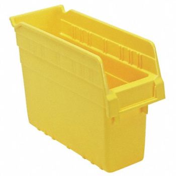 QUANTUM STORAGE SYSTEMS G7026 Shelf Bin Yellow Polypropylene 8 in, 33Z287