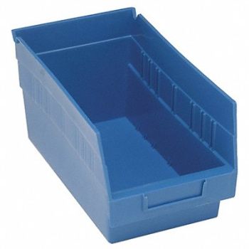 QUANTUM STORAGE SYSTEMS G7027 Shelf Bin Blue Polypropylene 8 in, 33Z288