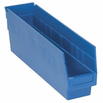 QUANTUM STORAGE SYSTEMS G7028 Shelf Bin Blue Polypropylene 8 in, 33Z291