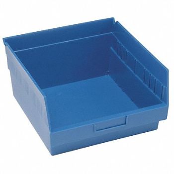 QUANTUM STORAGE SYSTEMS G7034 Shelf Bin Blue Polypropylene 8 in, 33Z310