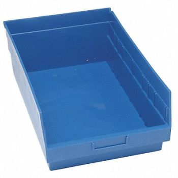 QUANTUM STORAGE SYSTEMS G7035 Shelf Bin Blue Polypropylene 8 in, 33Z313