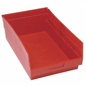 QUANTUM STORAGE SYSTEMS G7035 Shelf Bin Red Polypropylene 8 in, 33Z314