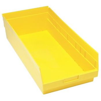 QUANTUM STORAGE SYSTEMS G7037 Shelf Bin Yellow Polypropylene 8 in, 33Z321