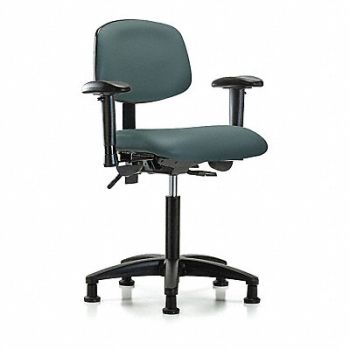 BLUE RIDGE ERGONOMICS Vinyl Chair Med Tilt AA Stat Blue, 342Y52