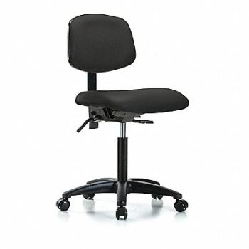 BLUE RIDGE ERGONOMICS Vinyl Chair Med Tilt Casters Black, 343A82