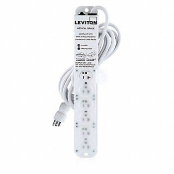 LEVITON Surge Protective Power Strips, 344HJ0