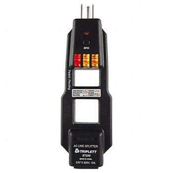 TRIPLETT AC Line Splitter/GFCI Tester 120V AC, 347FD2