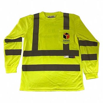 MAJESTIC GLOVE Long Sleeve HiViz Reflectve w/Mears logo, 347KK1