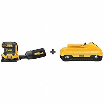 DEWALT CordlessSheetSander 18000RPM H 5 19/64in, 349JL7