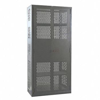 HALLOWELL Strg Cab 78 x48 x24 Charcoal 4Shlv, 34A494