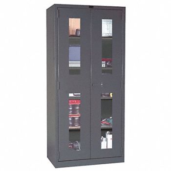 HALLOWELL Strg Cab 78 x48 x24 Charcoal 4Shlv, 34A496