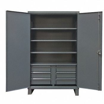 DURHAM MFG StrgCab Leg Gray 78 x 72 x 24, 34A945