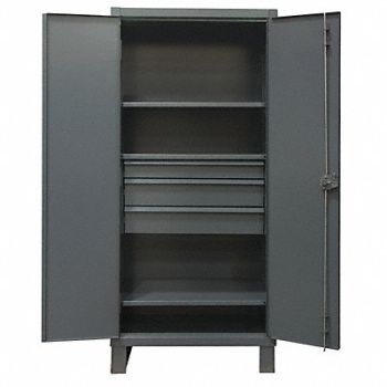 DURHAM MFG StrgCab Leg Gray 78 x 36 x 24, 34A949