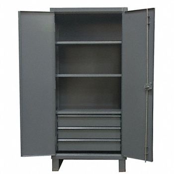 DURHAM MFG StrgCab Leg Gray 78 x 36 x 24, 34A950
