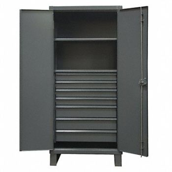 DURHAM MFG StrgCab Leg Gray 78 x 36 x 24, 34A951