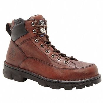 GEORGIA BOOT 6 Work Boot 9 Wide Brown Steel PR, 34AG94