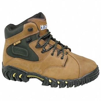 MICHELIN 6 Work Boot 9 Wide Brown Steel PR, 34AM38