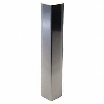 PAWLING CORP Corner Grd 3-1/2in.W Stainless No4 Satin, 34AR44