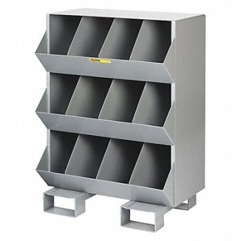 LITTLE GIANT Stationary Storge Bins 2400lb 12 Bins, 34AV05