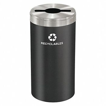 GLARO Recycling Container Black 23 gal., 34AW59