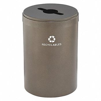 GLARO Recycling Container Brown 41 gal., 34AW61