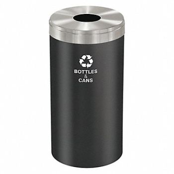 GLARO Recycling Container Black 23 gal., 34AW71