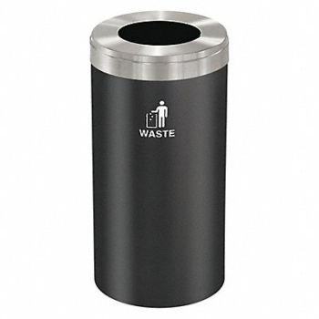 GLARO Recycling Container Black 23 gal., 34AW77