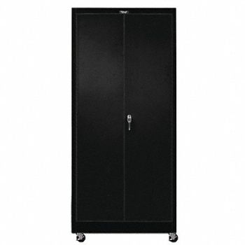 HALLOWELL Shelving Cabinet 72 H 48 W Black, 34C181