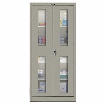 HALLOWELL Strg Cab 72 x36 x18 DrkGry 4Shlv, 34C258