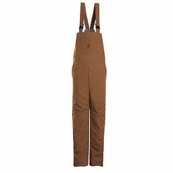 VF IMAGEWEAR G7279 Bib Overalls Brown 50-1/2 In x 31-1/2 In, 34C640