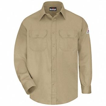 VF IMAGEWEAR G7302 FR Long Sleeve Shirt Button Khaki XL, 34C643