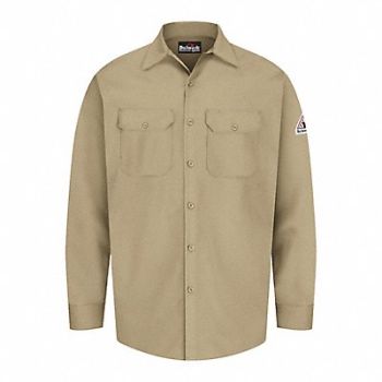 VF IMAGEWEAR G7306 FR Long Sleeve Shirt Button Khaki XL, 34C813