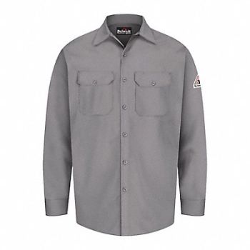 VF IMAGEWEAR G7306 FR Long Sleeve Shirt Button Gray XL, 34C831