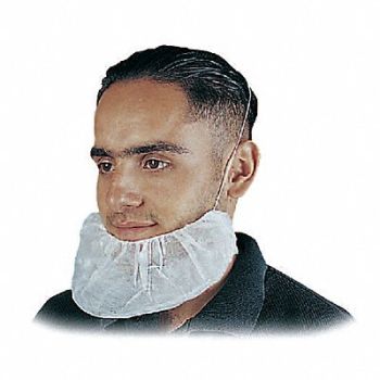 GRAINGER APPROVED Beard Cover Universal Black PK1000, 34CL50