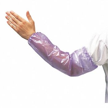 GRAINGER APPROVED Chemical Resistant Sleeves Vinyl PK12, 34CL56