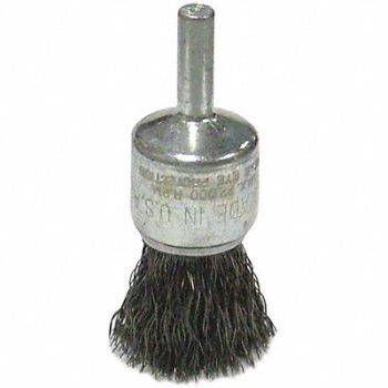WEILER Crimped Wire End Brush SS 3/4 in., 34CP57