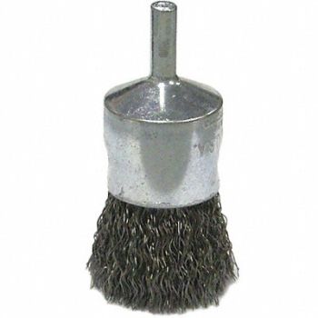 WEILER Crimped Wire End Brush SS 1 in., 34CP59