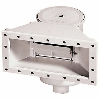 BLUE WAVE PRODUCTS Widemouth Skimmer/Return Resin White, 34CR78