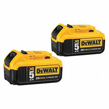 DEWALT Battery Pack (2) 5.0 Ah Li-Ion PK2, 34CT50