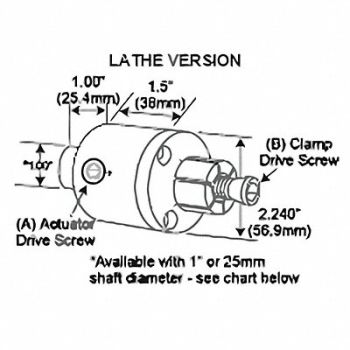 MITEE-BITE PRODUCTS INC Fixture Clamp M8 Cylinder Steel, 34CY43